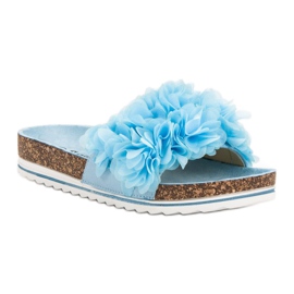 Seastar Pantoufles Bleues À La Mode 4