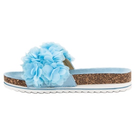 Seastar Pantoufles Bleues À La Mode 5