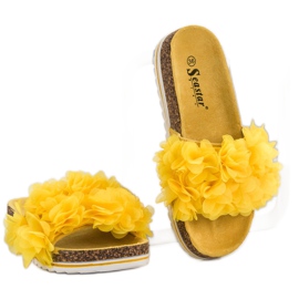 Seastar Pantoufles Jaunes À La Mode 1
