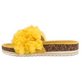 Seastar Pantoufles Jaunes À La Mode 3
