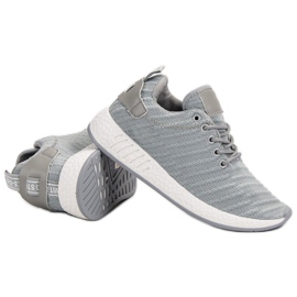 SHELOVET Chaussures textiles à la mode gris 1