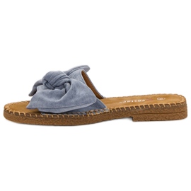 Seastar Chaussons Bleus Avec Un Noeud 5