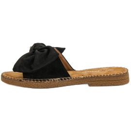 Seastar Chaussons Noirs Avec Un Noeud 1