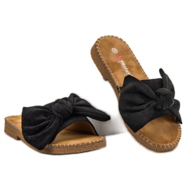 Seastar Chaussons Noirs Avec Un Noeud le noir 4