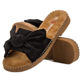 Seastar Chaussons Noirs Avec Un Noeud le noir 5