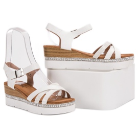 Seastar Sandales à la mode avec zircone cubique blanc 1