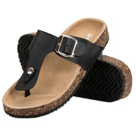 Seastar Des tongs confortables le noir 4