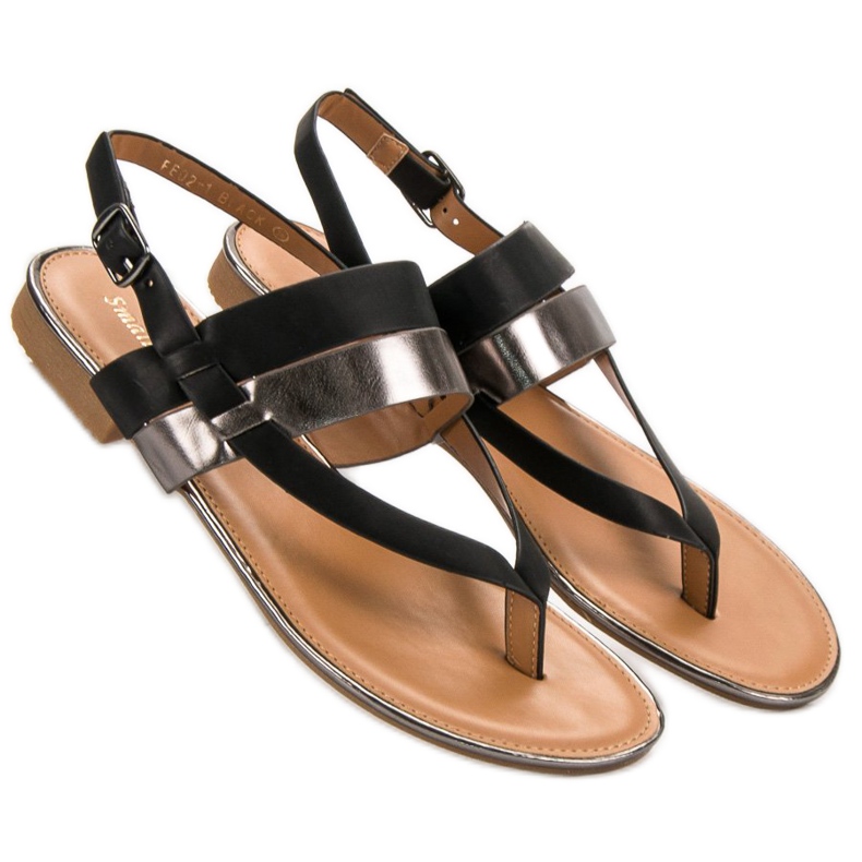 Small Swan sandales japonaises le noir 2 Small Swan sandales japonaises le noir 2