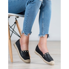 SHELOVET Espadrilles Noires 2