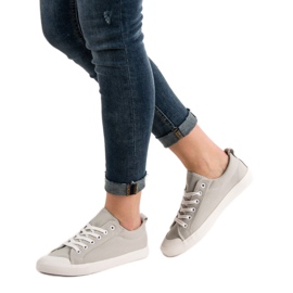 SHELOVET Baskets basses grises 1 SHELOVET Baskets basses grises 1