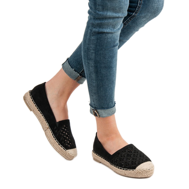 Espadrilles en daim VICES le noir 1