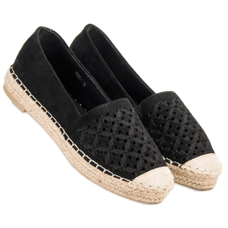 Espadrilles en daim VICES le noir 2
