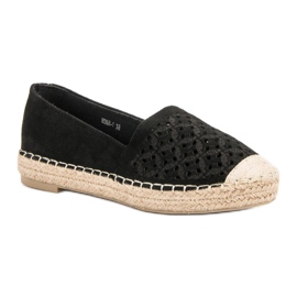 Espadrilles en daim VICES le noir 3
