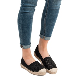 Espadrilles en daim VICES le noir 6