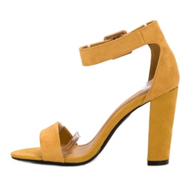 Goodin Sandales mode moutarde jaune 4