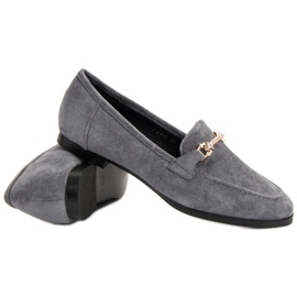 Balada Mocassins en daim gris 6