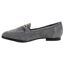 Balada Mocassins en daim gris 5