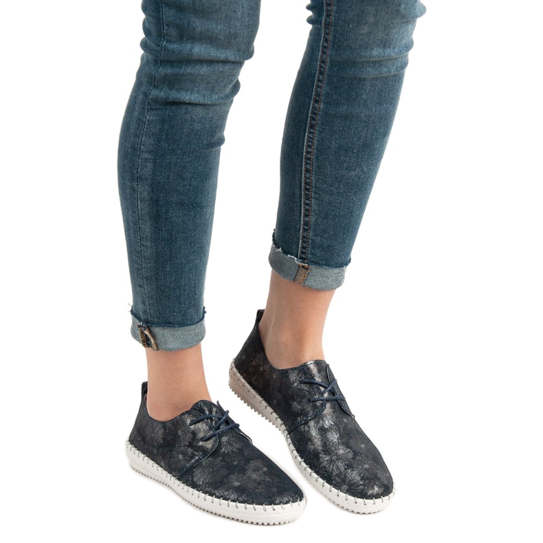 Filippo Bottes en cuir nouées bleu multicolore 1