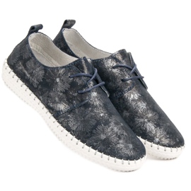 Filippo Bottes en cuir nouées bleu multicolore 6