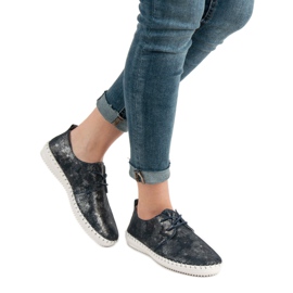 Filippo Bottes en cuir nouées bleu multicolore 2