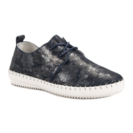 Filippo Bottes en cuir nouées bleu multicolore 3