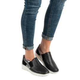 Filippo Chaussures à enfiler noires 1