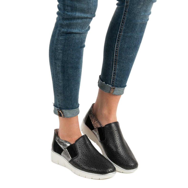 Filippo Chaussures à enfiler noires 1