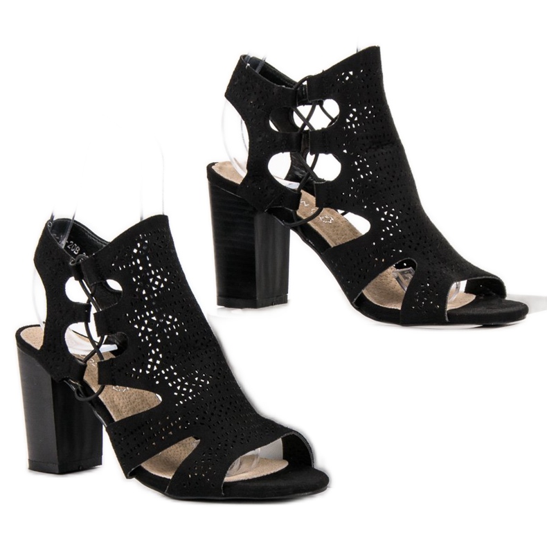 Goodin Sandales noires à la mode le noir 2