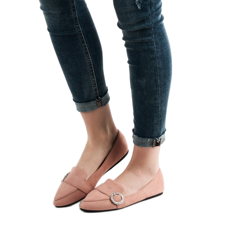Ch. Creation Mocassins élégants rose 1