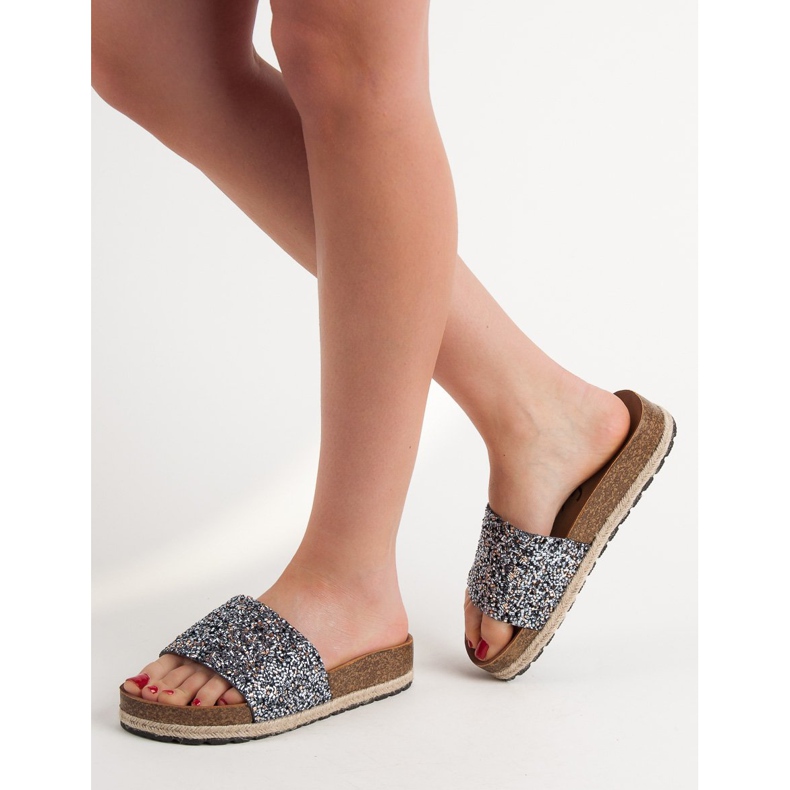 Goodin Pantoufles À La Mode Pour Femmes gris 1