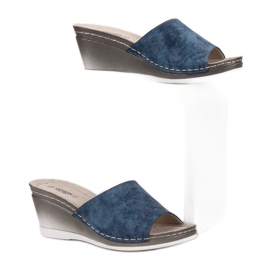 Goodin Sandales compensées bleu 2