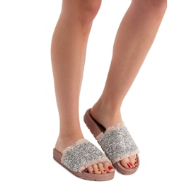 Chaussons VICES confortables rose 2
