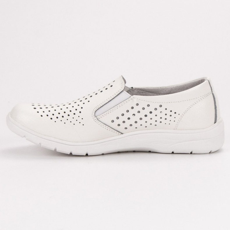 Kylie Chaussures en cuir blanc blanche 2 Kylie Chaussures en cuir blanc blanche 2