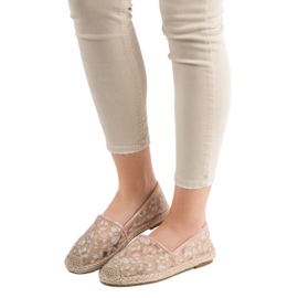 Espadrilles en dentelle VICES rose 2