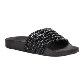 Pantoufles VICES à la mode le noir 5