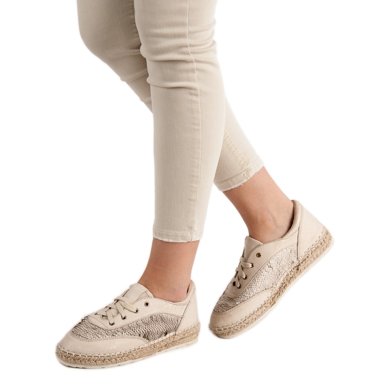 Chaussures à paillettes VICES brun 2