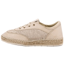Chaussures à paillettes VICES brun 4