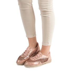 Chaussures à paillettes VICES rose 2