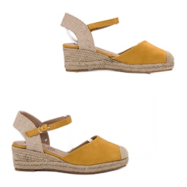Kylie Espadrilles Compensées jaune 1