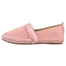 Lily Shoes Espadrilles À Franges rose 2