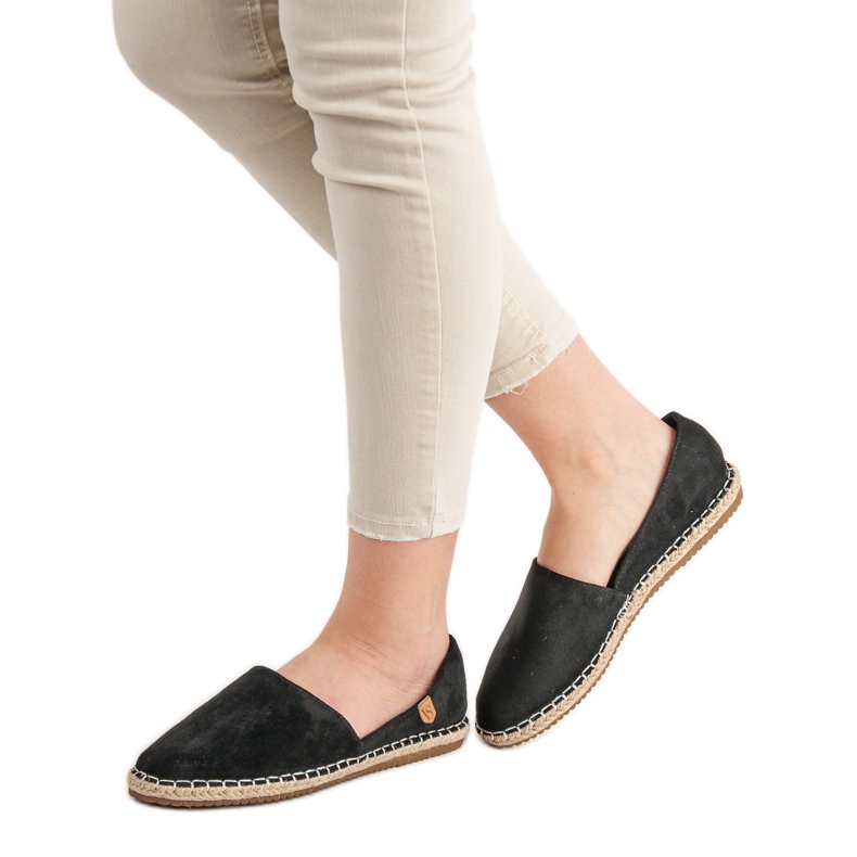 Espadrilles en daim VICES le noir 2