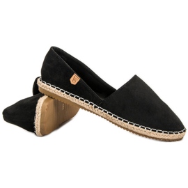 Espadrilles en daim VICES le noir 5