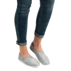 SHELOVET Baskets à enfiler scintillantes gris 1 SHELOVET Baskets à enfiler scintillantes gris 1