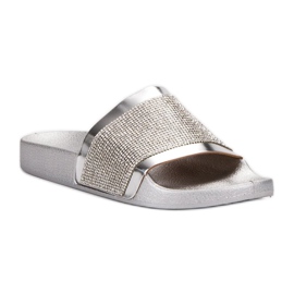 Chaussons VICES avec zircone cubique gris 5