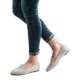 Lily Shoes Seigneurs du daim gris 1