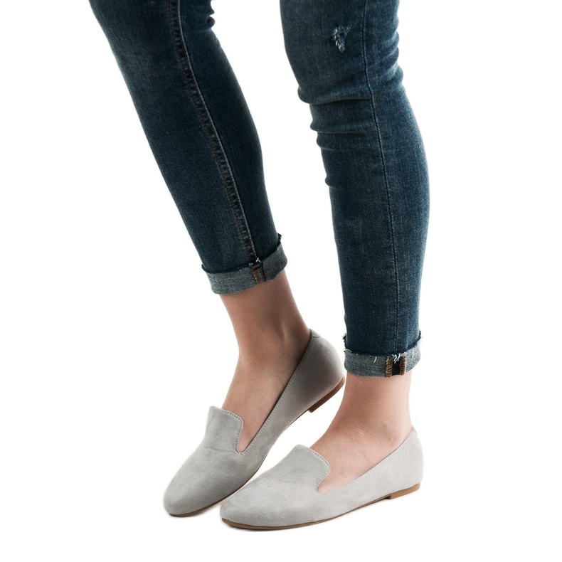 Lily Shoes Seigneurs du daim gris 2