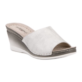 Goodin Sandales compensées blanche 1