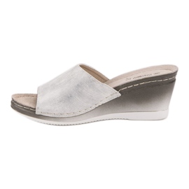 Goodin Sandales compensées blanche 2