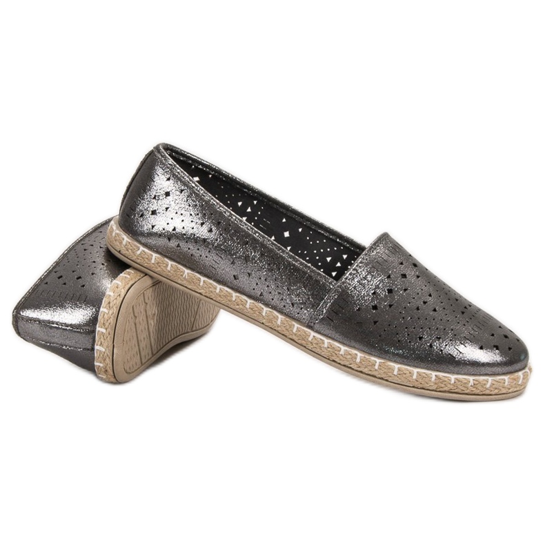 Vgy Max Espadrilles Brillantes gris 1