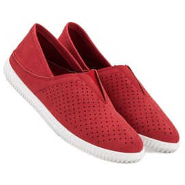 Super Mode Baskets à enfiler confortables rouge 5